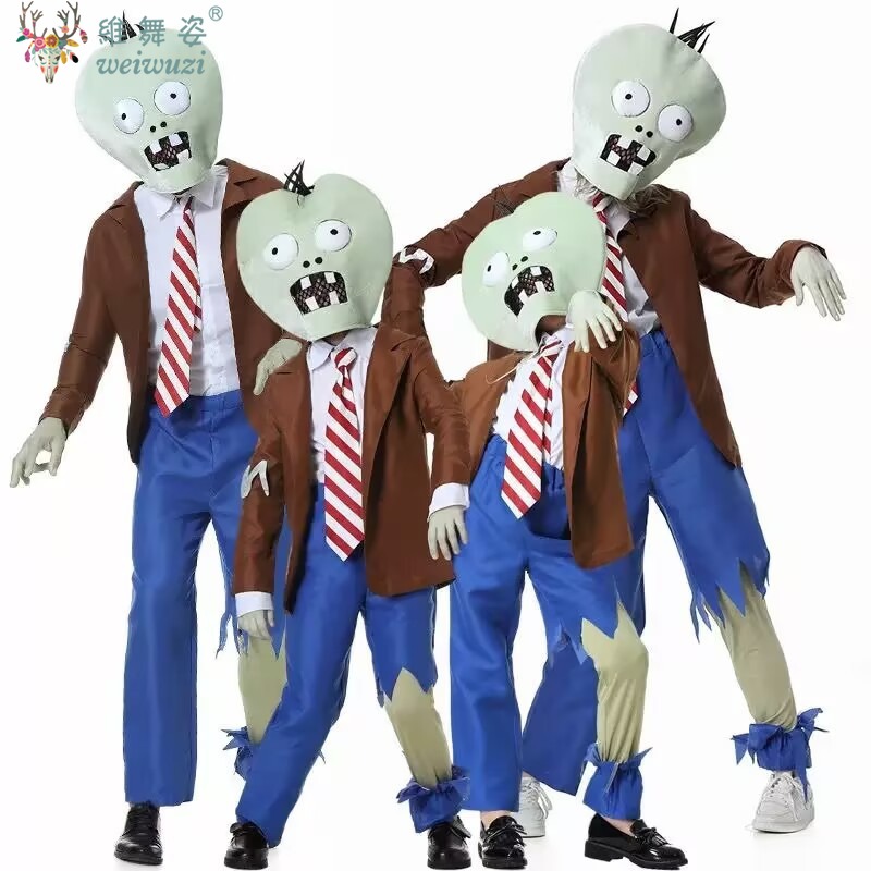 Plant Parent Halloween Costume - Pakaian Halloween Peran KeluargaPakaian Zombie Tanaman