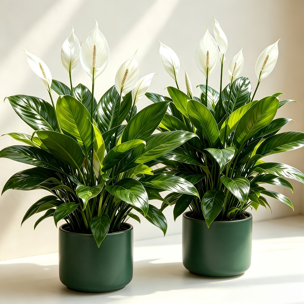 Peace Lily White - 2 Buah Tanaman Bunga Artifisial Pohon