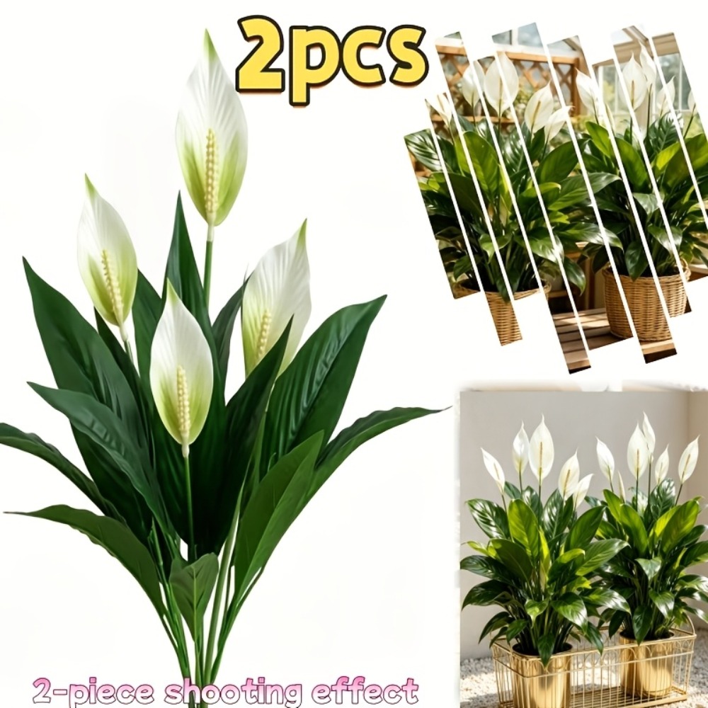 2 Buah Tanaman Bunga Artifisia - Peace Lily White ulasan dan harga